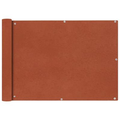VidaXL Balkonscherm oxford textiel 75x400 cm terracotta