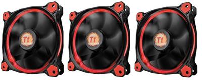 Thermaltake Riing 12 LED HSP Ventilator 12 cm Zwart 3 stuk(s)