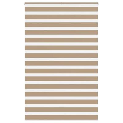VidaXL Zebra blind 150x200 cm stofbreedte 145,9 cm polyester zandbruin VidaXL Zebra blind 150x200 cm stofbreedte 145,9 cm polyester zandbruin