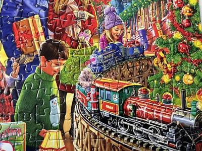Gibsons kerst puzzel Santa's Sweetshop 250XL - extra grote stukken
