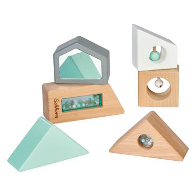 Eichhorn baby pure houten bouwblokken met geluid