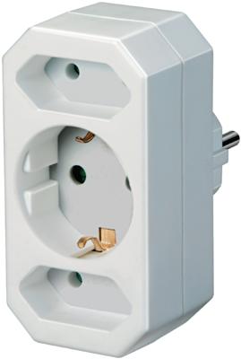 Brennenstuhl adapterstekker geaarde 2+1 - 1508050