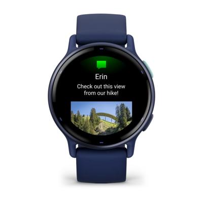 Orologio GPS connesso - GARMIN - Vivoactive 5 - WiFi - 30,4 mm (1.2) - Blu metallizzato con cinturino Blu