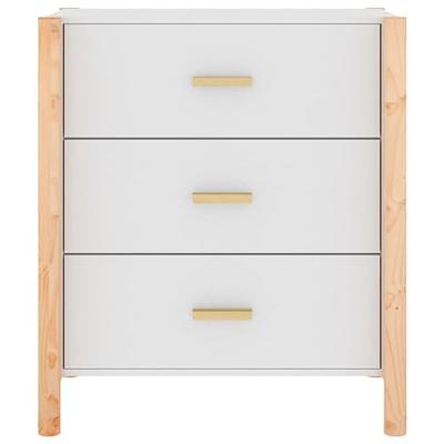 Dressoir 62x38x70 cm bewerkt hout wit