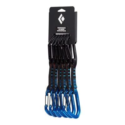 Black Diamond Hotforge Hybrid Quickpk Vergrendelende karabijnhaak D-vormig Blauw 6 stuk(s)