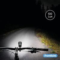 FISCHER FAHRRAD Koplamp LED werkt op batterijen Zwart - thumbnail