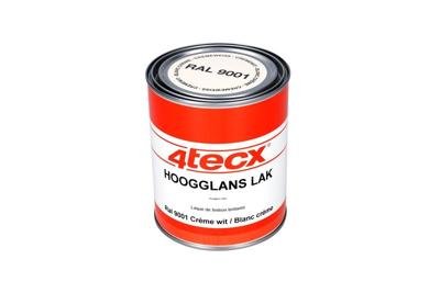 4tecx Hoogglans lak RAL 9001 crème wit 0,75ltr