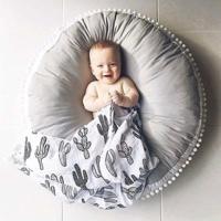 Baby Bean Bag Chair Infantil voeden stoel multifunctionele Nursling baby autostoel kinderen zetel sofa (grijs) - thumbnail