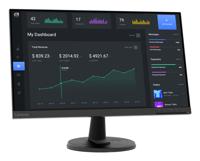 Lenovo D24-40 Monitor, 23,8 inch FHD-scherm, kantelstandaard, HDMI- en VGA-poorten, 75Hz vernieuwingsfrequentie, AMD FreeSync, 250 nits, Raven Black - thumbnail