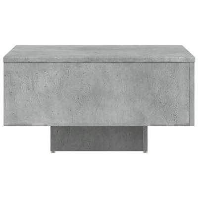 Salontafel 60x60x31,5 cm spaanplaat betongrijs