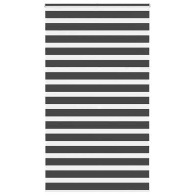 VidaXL Zebra rolgordijn 120x230 cm stofbreedte 115,9 cm zwart