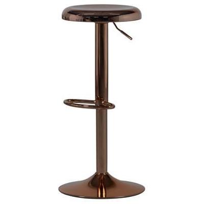 WOOOD Verstelbare Barkruk 'Isaac' kleur Koper (zithoogte 61-81cm)