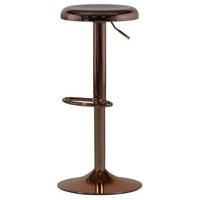 WOOOD Verstelbare Barkruk 'Isaac' kleur Koper (zithoogte 61-81cm) - thumbnail