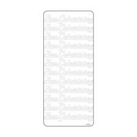 Vaessen Creative • sticker 10x23cm 10pcs goud "zum geburtstag" - thumbnail