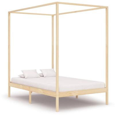 vidaXL Hemelbedframe massief grenenhout 140x200 cm