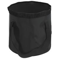 VidaXL Emmers 2 st inklapbaar 30 l pvc zwart - thumbnail