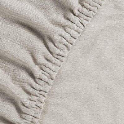 Hoeslaken Jersey Off-white 180x200/210