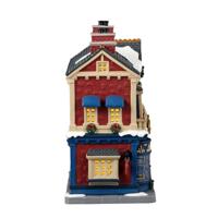 Lemax simpson & sons opticians verlicht kersthuisje Caddington Village 2023 - thumbnail