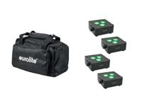 EUROLITE Set 4x AKKU IP Flat Light 3 bk + Soft Bag - thumbnail