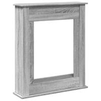 Haardombouw 75x20x87,5 cm bewerkt hout grijs sonoma eikenkleur - thumbnail