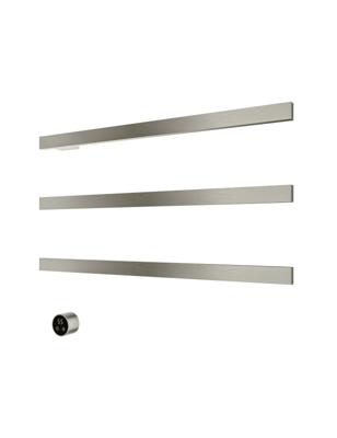 Hotbath &MORE set van 3 rails RAS80 SQUARE 80 cm met separate schakelaar en inbouw element Geborsteld Nikkel (RAS80-3GN) Hotbath &MORE set van 3 rails RAS80 SQUARE 80 cm met separate schakelaar en inbouw element Geborsteld Nikkel (RAS80-3GN)