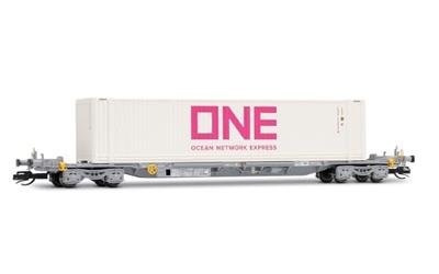 Arnold HN9762 N 4-assige Containerwagen van de ONE