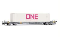 Arnold HN9762 N 4-assige Containerwagen van de ONE - thumbnail
