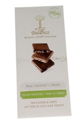 Choco stevia tablet melk/kokoscreme 85 Gram Choco stevia tablet melk/kokoscreme 85 Gram