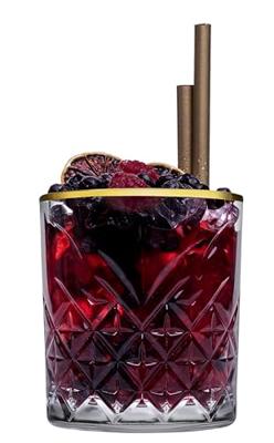 Pasabahce Tumbler met gouden rand Timeless 35.5 cl - Transparant Goud - Luxe drinkglas voor stijlvolle gelegenheden Pasabahce Tumbler met gouden rand Timeless 35.5 cl - Transparant Goud - Luxe drinkglas voor stijlvolle gelegenheden