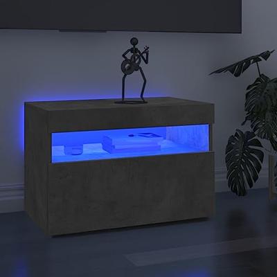 VidaXL Tv-meubel met led-verlichting 60x35x40 cm betongrijs