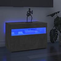 VidaXL Tv-meubel met led-verlichting 60x35x40 cm betongrijs - thumbnail