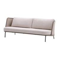 Kave Home 3-zits Loungebank 'Sedalis' Touw, kleur Taupe - thumbnail