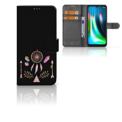 Motorola Moto G9 Play | E7 Plus Leuk Hoesje Boho Dreamcatcher Motorola Moto G9 Play | E7 Plus Leuk Hoesje Boho Dreamcatcher