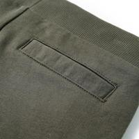 Kindershorts met trekkoord 104 donkerkaki - thumbnail