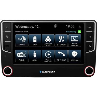 Blaupunkt Wolfsburg 648 Autoradio enkel DIN Android Auto, Apple CarPlay, DAB+ tuner