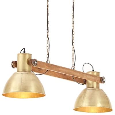 Hanglamp industrieel 25 W E27 109 cm messingkleurig