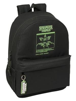 Schoolrugzak Stranger Things Zwart 30 x 46 x 14 cm Schoolrugzak Stranger Things Zwart 30 x 46 x 14 cm