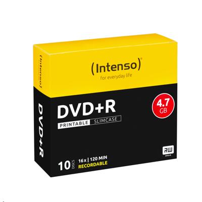 Intenso 4811652 DVD+R disc 4.7 GB 10 stuk(s) Slimcase Bedrukbaar Intenso 4811652 DVD+R disc 4.7 GB 10 stuk(s) Slimcase Bedrukbaar