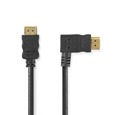 Nedis CVGP34260BK15 High Speed Hdmi-kabel Met Ethernet Hdmi-connector - Hdmi-aansluiting Rechts Haaks 1,5 M Zwart