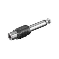 Audio-adapter cinch-koppeling - klinkstekker mono 6,35 mm - thumbnail