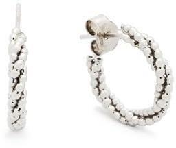 Glow 107.1426.00 Oorringen Bubbels zilver 3,5 x 12 mm
