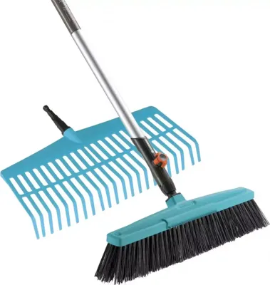 GARDENA Combisystem straatbezem en gazonhark