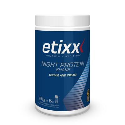 Etixx Power Night Protein Shake Cookie & Cream Powder 600gr Etixx Power Night Protein Shake Cookie & Cream Powder 600gr