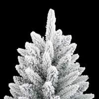 VidaXL Kunstkerstboom wit 150 cm pvc en plastic en staal en pe - thumbnail