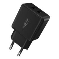 Ansmann HomeCharger HC212 USB-oplader 12 W 2x USB-A Zwart Binnen - thumbnail
