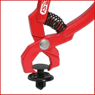 KS Tools 1151097 Niet-losbare tang, rood, haaks, 100 mm