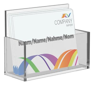 Visitekaartenbak Europel 55x95mm acryl