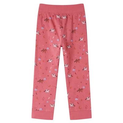 Kinderpyjama met lange mouwen gevleugelde eenhoorn 116 oudroze