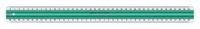 Linex antislip liniaal 40 cm groen/transparant - thumbnail