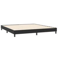 Boxspringbed zonder matras 200x210 cm fluweel zwart - thumbnail